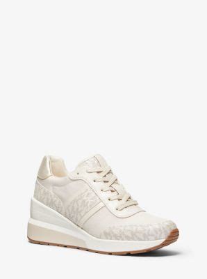 michael kors mabel canvas trainer|Mabel Canvas and Logo Trainer .